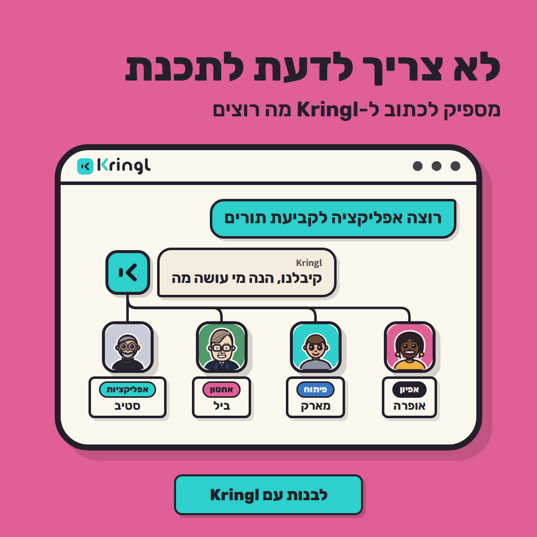 לא צריך לדעת לתכנת: בקשה לאפליקציה לקביעת תורים מתחלקת לאופרה, מארק, ביל וסטיב
